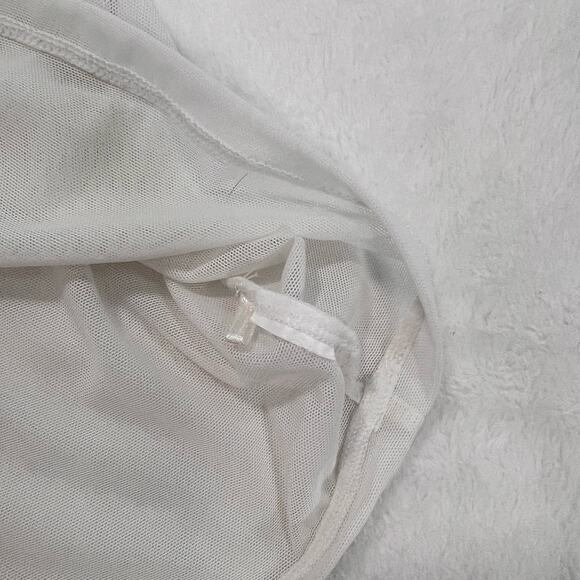 Alphalete White Mesh Shirt Size Small - Picture 5 of 8